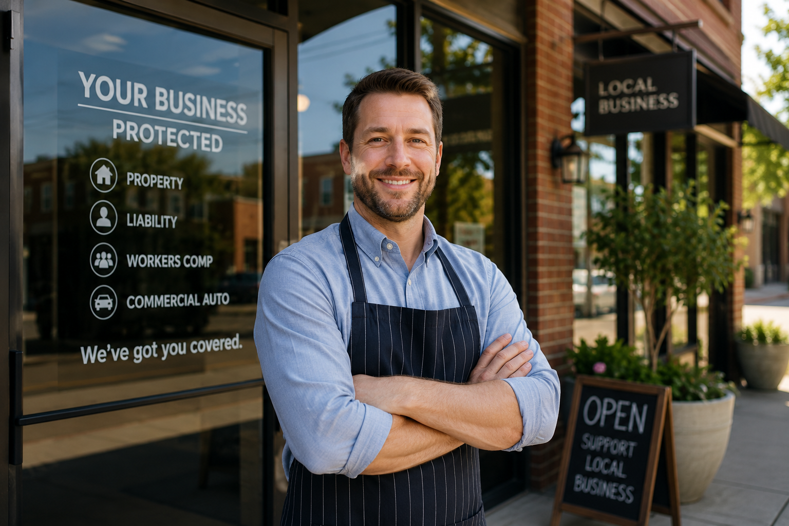 Local small business owner protected by commercial insurance in Bowie, TX
